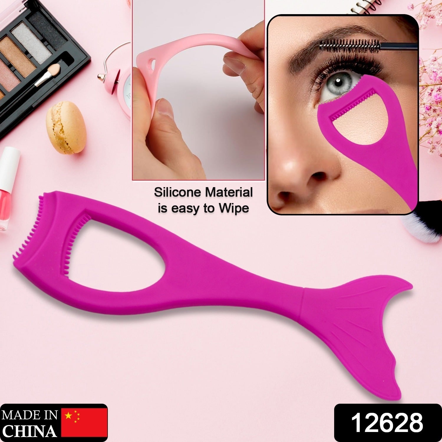 12628 Multifunctional Easy To Clean Curved Silicone Eyeliner Stencils Wing Tips Quick Reusable for Makeup Tool for Beginners, Eyelashes Brush Curler Comb Eye Makeup Tool Female Supply (1 Pc) 12628 Multifunctional Easy To Clean Curved Silicone Eyeliner Stencils Wing Tips Quick Reusable for Makeup Tool for Beginners, Eyelashes Brush Curler Comb Eye Makeup Tool Female Supply (1 Pc)